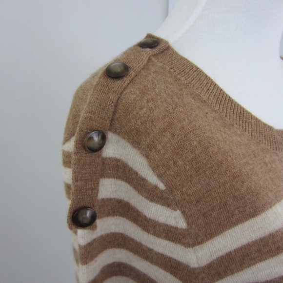 100% Merino Wool Striped Sweater - Picture 4 of 5
